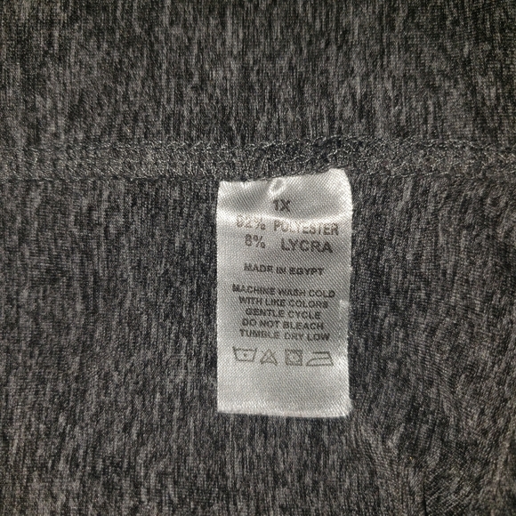 S2 1x grey sheer mesh inset athletic yoga leggings - Picture 13 of 13